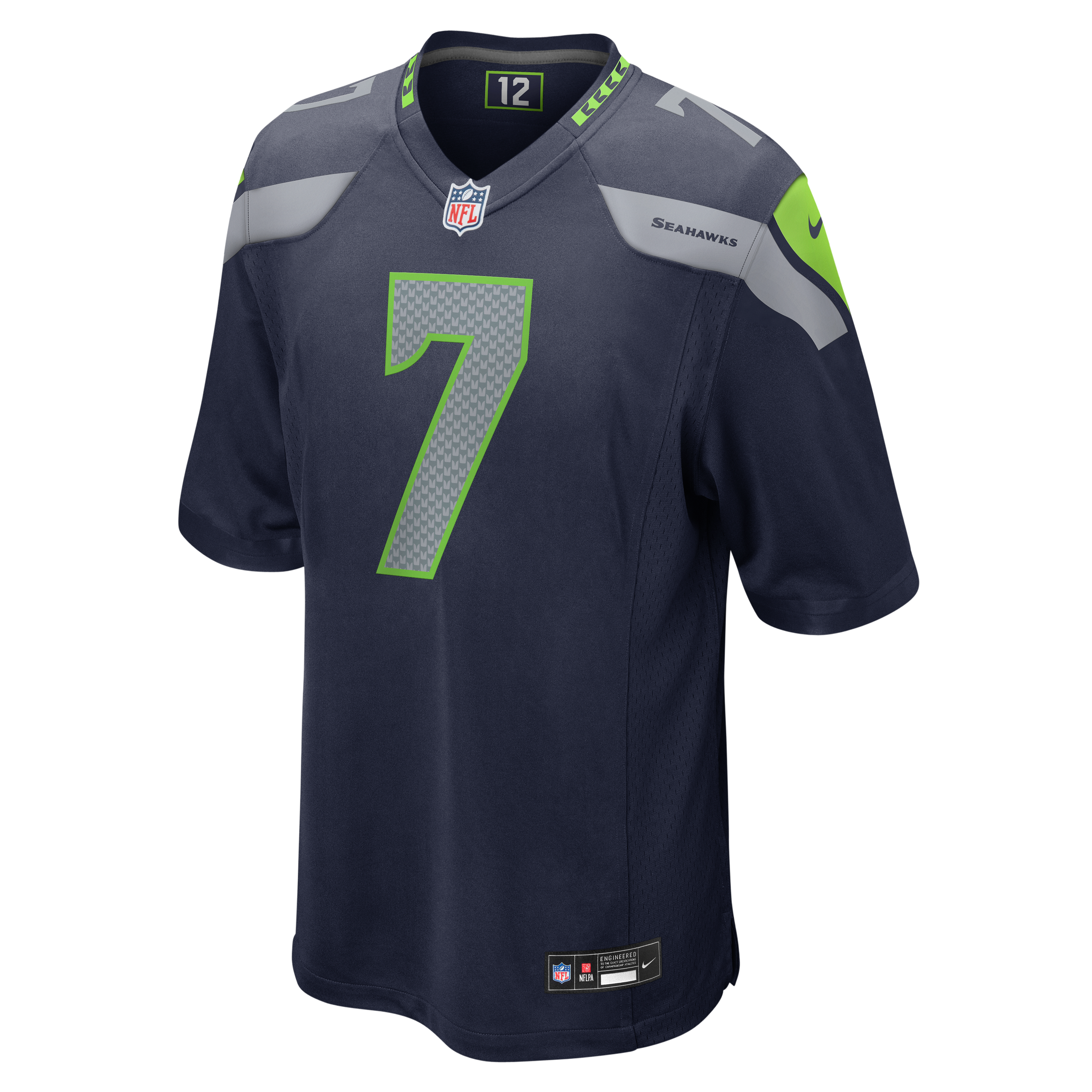 Men's Nike Uchenna Nwosu College Navy Seattle Seahawks Team Game Jersey