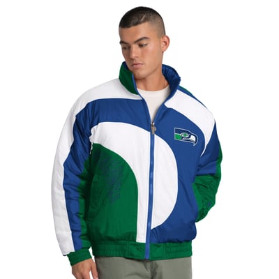 Seattle Seahawks Pro Player Wave Full-Zip Jacket - White
