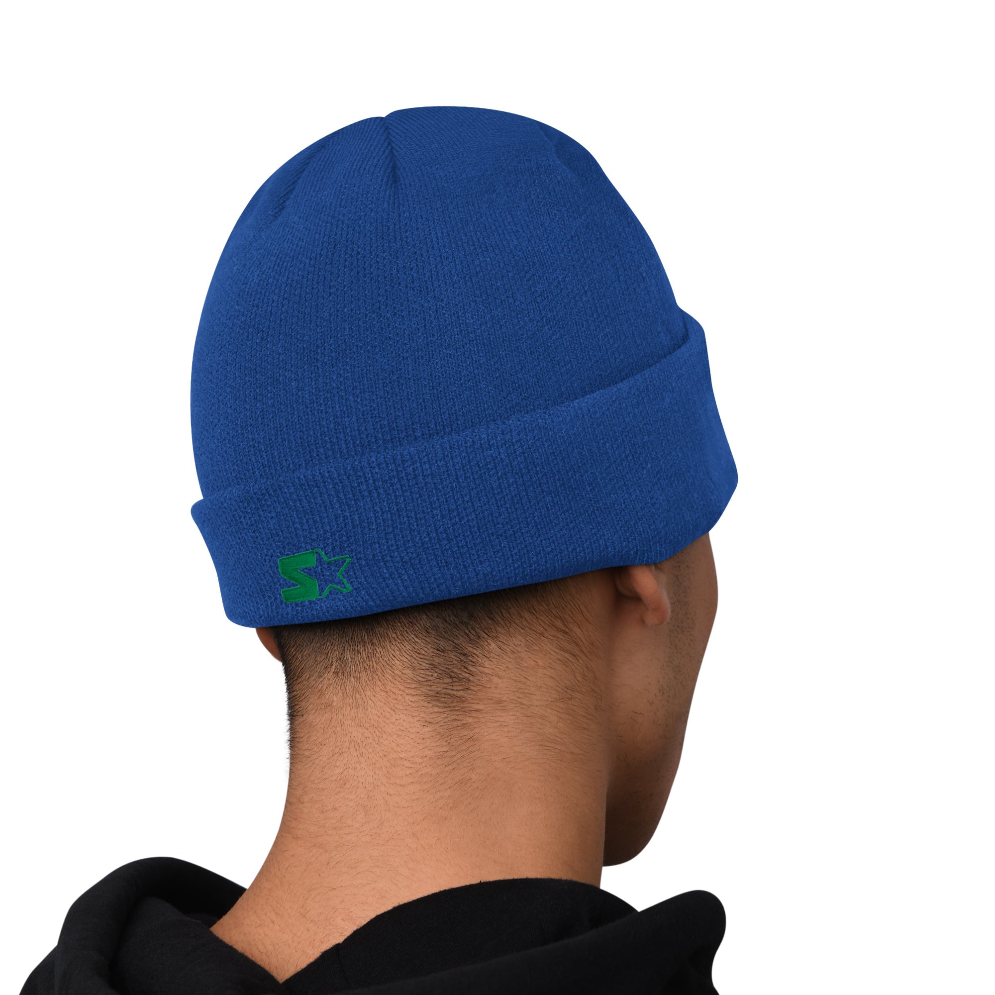 Men's Starter Royal Seattle Seahawks Hoodie and Cuffed Knit Hat Combo Pack