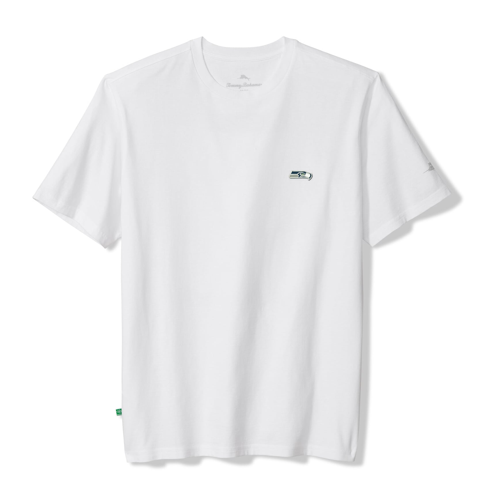 T-shirt Tommy Bahama blanc pour homme Seattle Seahawks Tailgate State of Mind