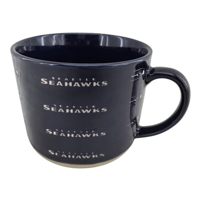 Mug Seattle Seahawks Pegasus 17 oz, logo ton sur ton, finition sablée