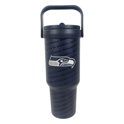 Seattle Seahawks Pegasus 40oz. 5-D Logo Wordmark Stainless Steel ProCarry Tumbler
