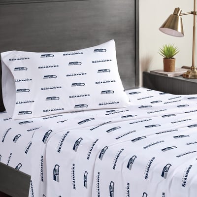 Seattle Seahawks Pegasus Three-Piece Twin Sheet Set