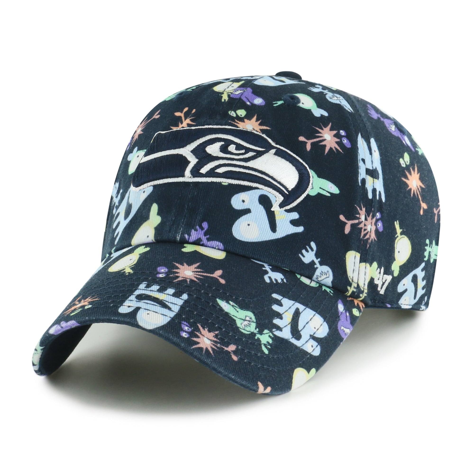 Casquette ajustable « Nettoyage des créatures spatiales » des Seahawks de Seattle, modèle 47 de la marine, pour enfants d'âge préscolaire