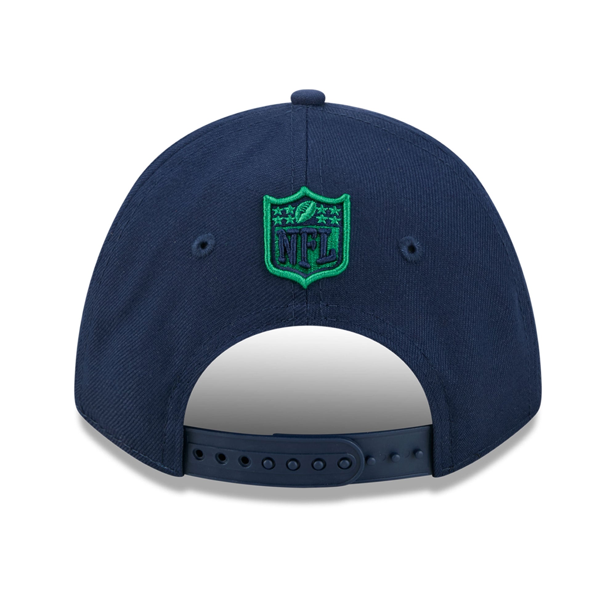 Casquette ajustable New Era College Navy Seattle Seahawks Cartoon 9FORTY M-Crown A-Frame pour enfants d'âge préscolaire