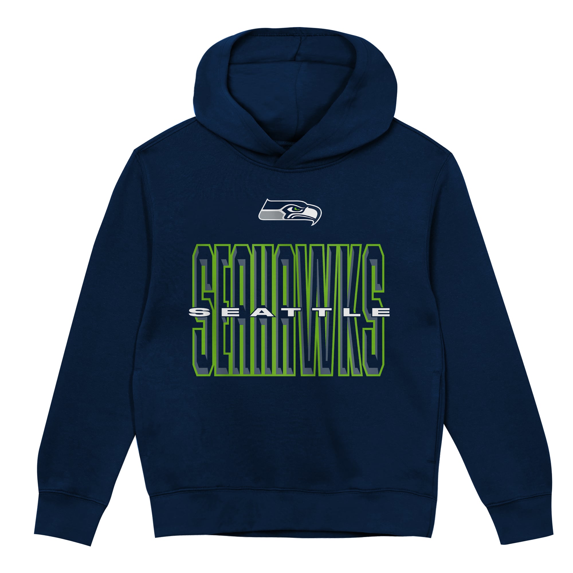 Preschool Outerstuff College Navy Seattle Seahawks Field General Fleece Hoodie