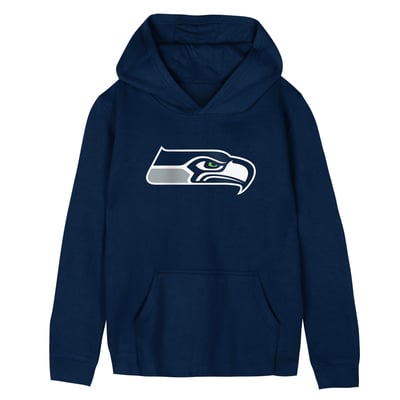 Seattle Seahawks Outerstuff Preschool Primary Logo Fleece Hoodie - College Navy