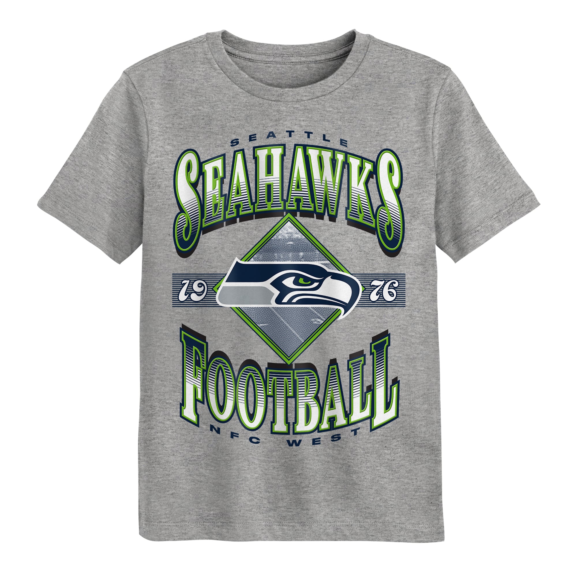 Preschool Outerstuff Dark Heather Gray Seattle Seahawks Of Days Past T-Shirt