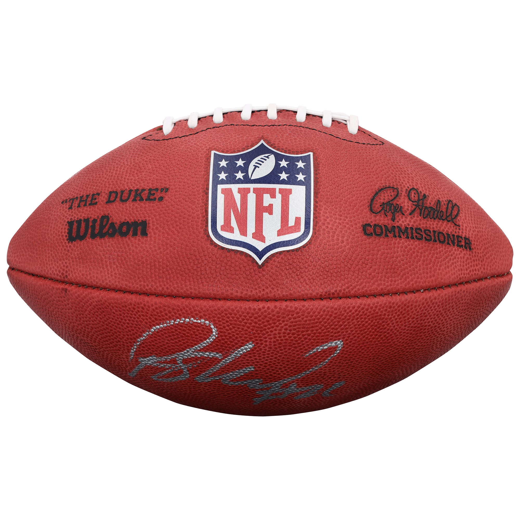 Ballon de football américain Duke en couleur autographié par Rashid Shaheed (Seahawks de Seattle)