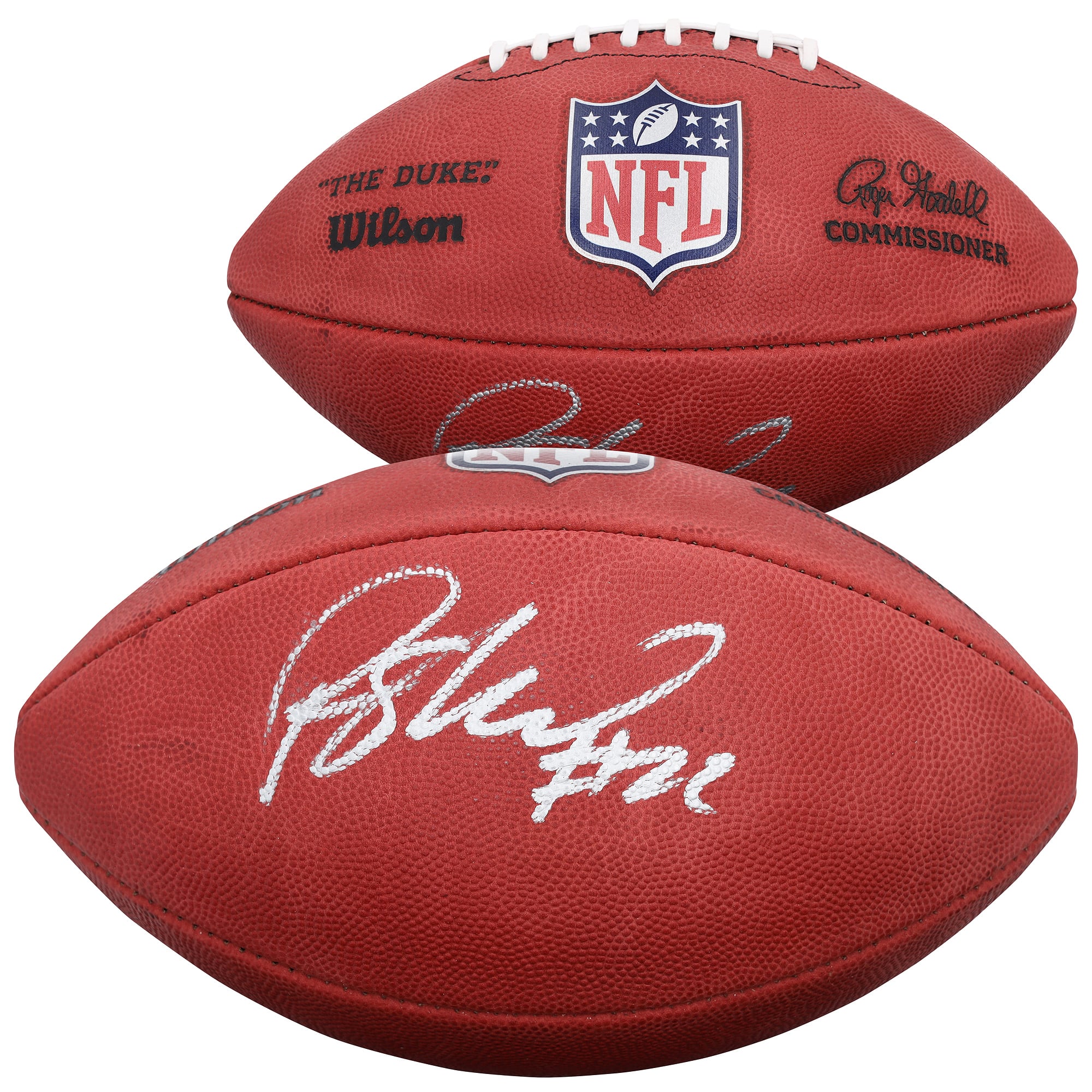 Ballon de football américain Duke en couleur autographié par Rashid Shaheed (Seahawks de Seattle)
