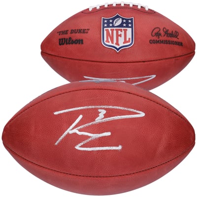 Russell Wilson Seattle Seahawks Autographed Fanatics Authentic Duke Game Football