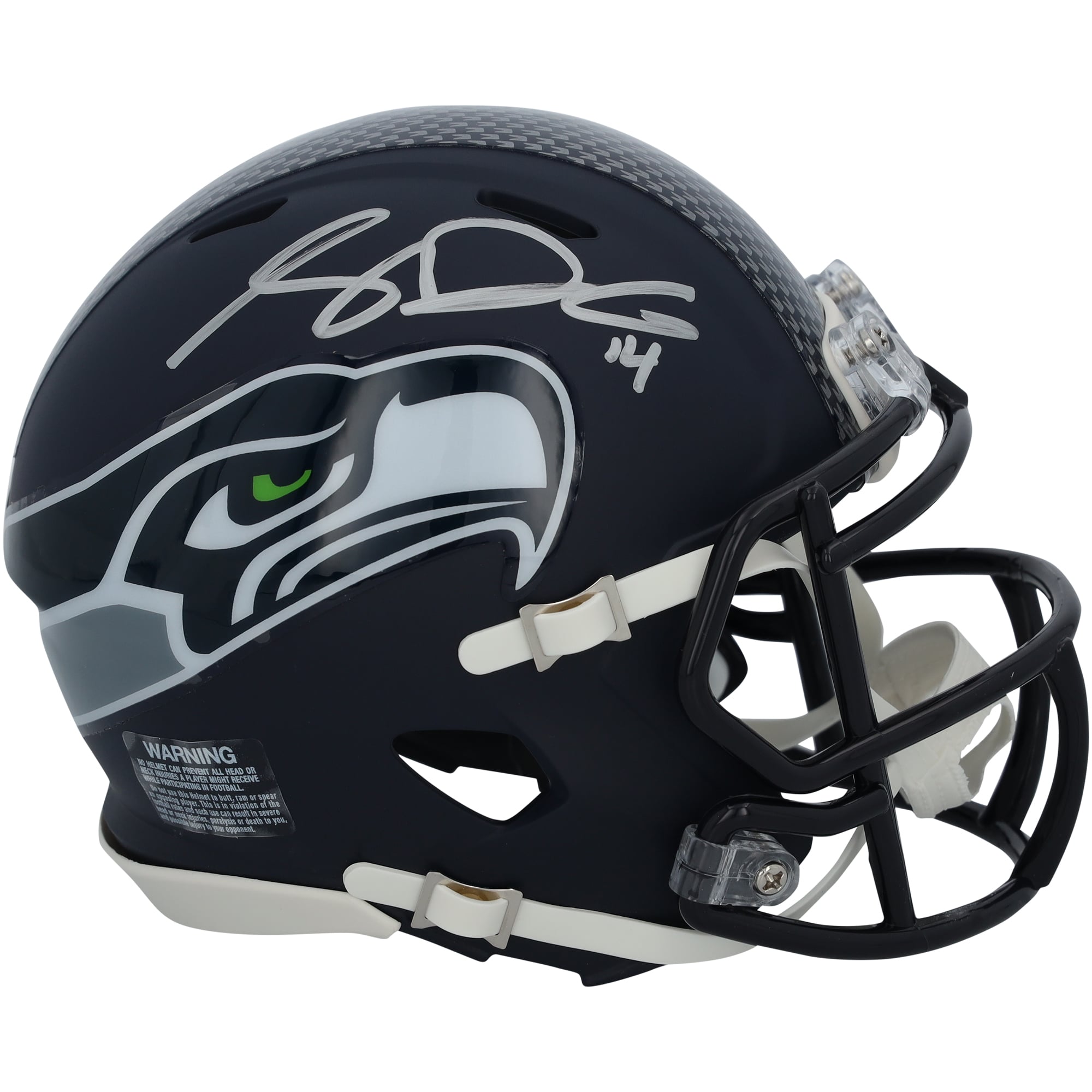Casque Riddell Speed Mini autographié par Sam Darnold des Seattle Seahawks