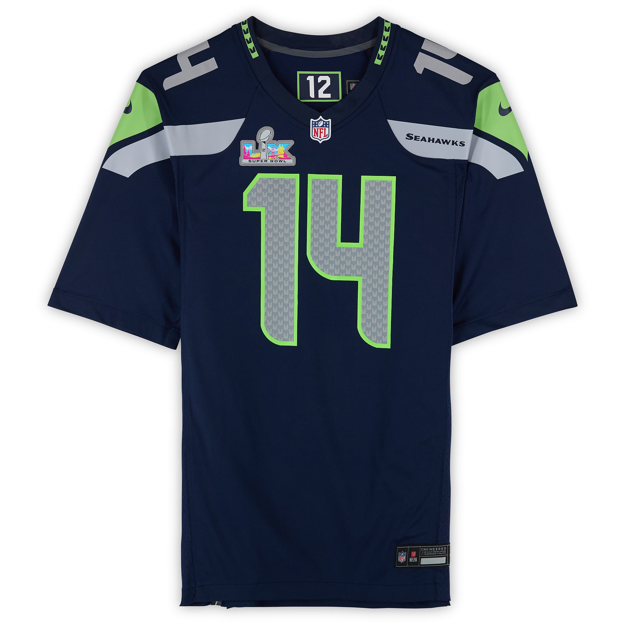 Sam Darnold Seattle Seahawks Autographed Super Bowl LX Champions College Navy Nike Game Jersey