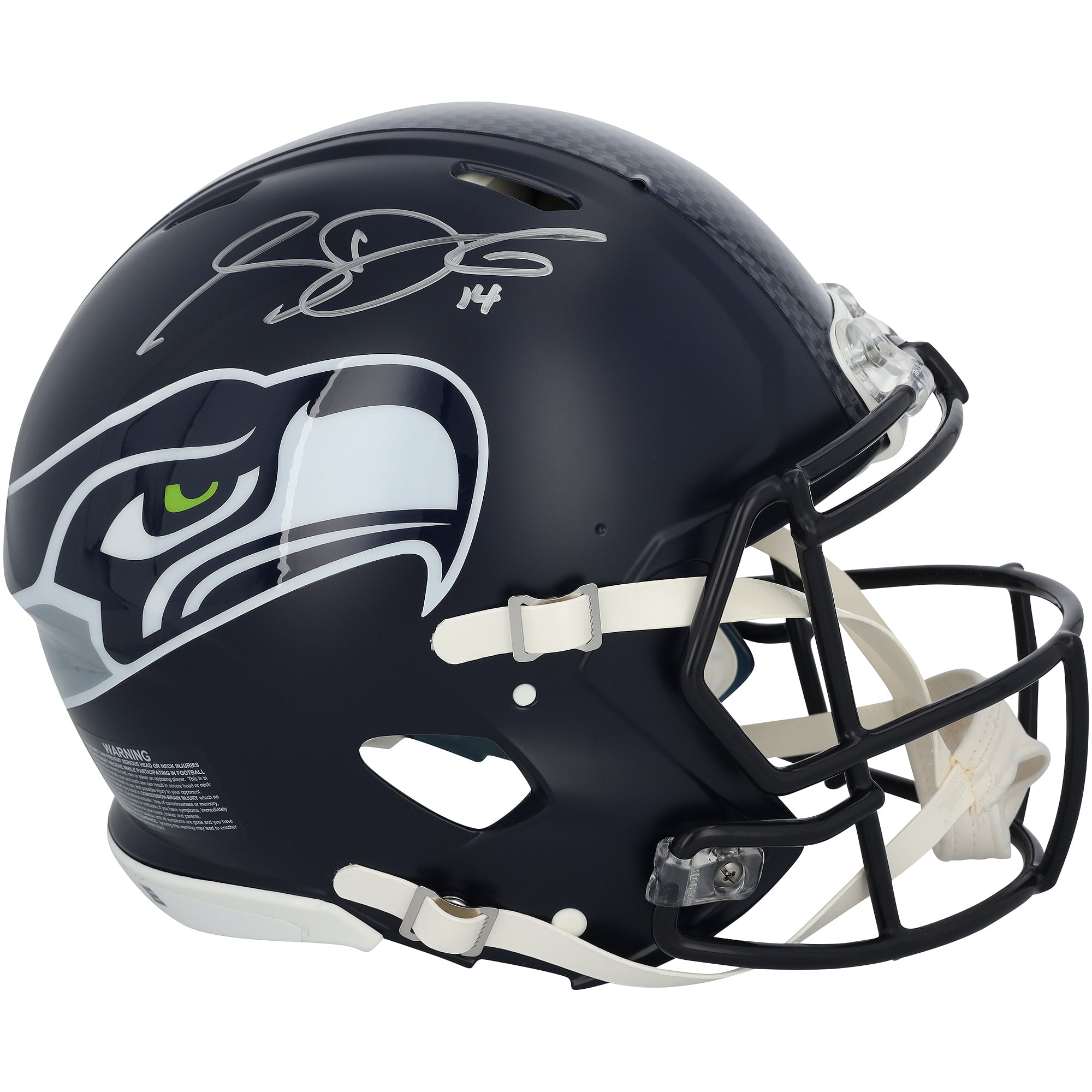 Casque Riddell Speed ​​Authentic autographié par Sam Darnold, des Seahawks de Seattle, champions du Super Bowl LX