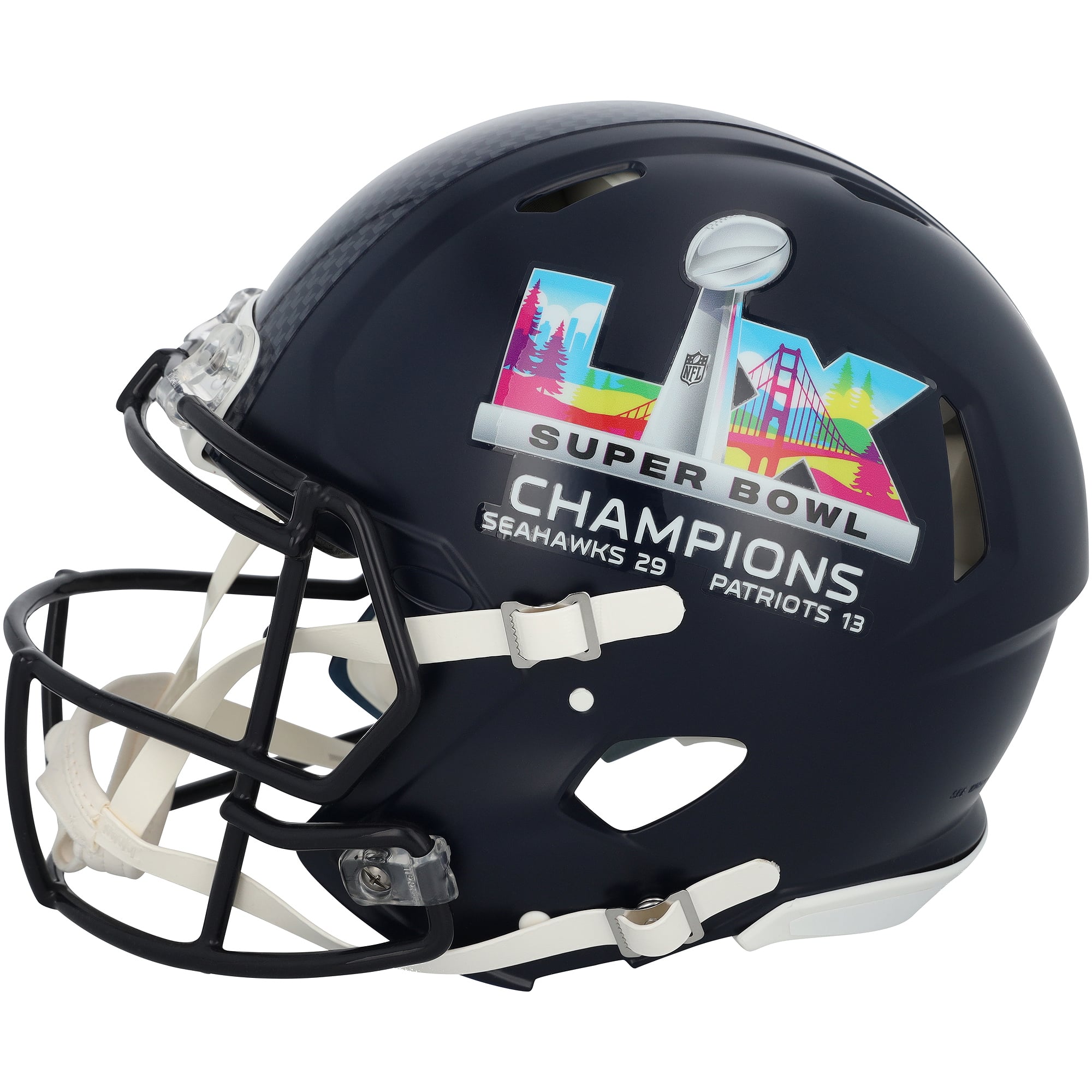 Casque Riddell Speed ​​Authentic autographié par Sam Darnold, des Seahawks de Seattle, champions du Super Bowl LX