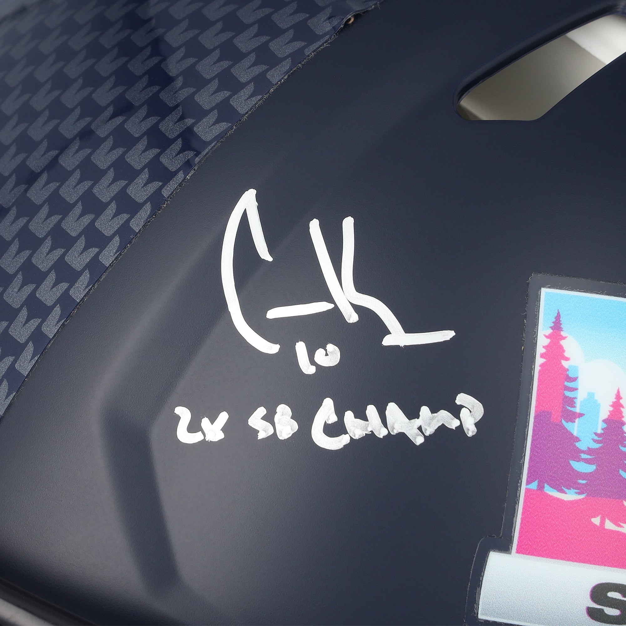 Seattle Seahawks Autographed Riddell Super Bowl LX Champions Speed Authentic Helmet with 6 Signatures and Multiple Inscriptions - Limited Edition of 50