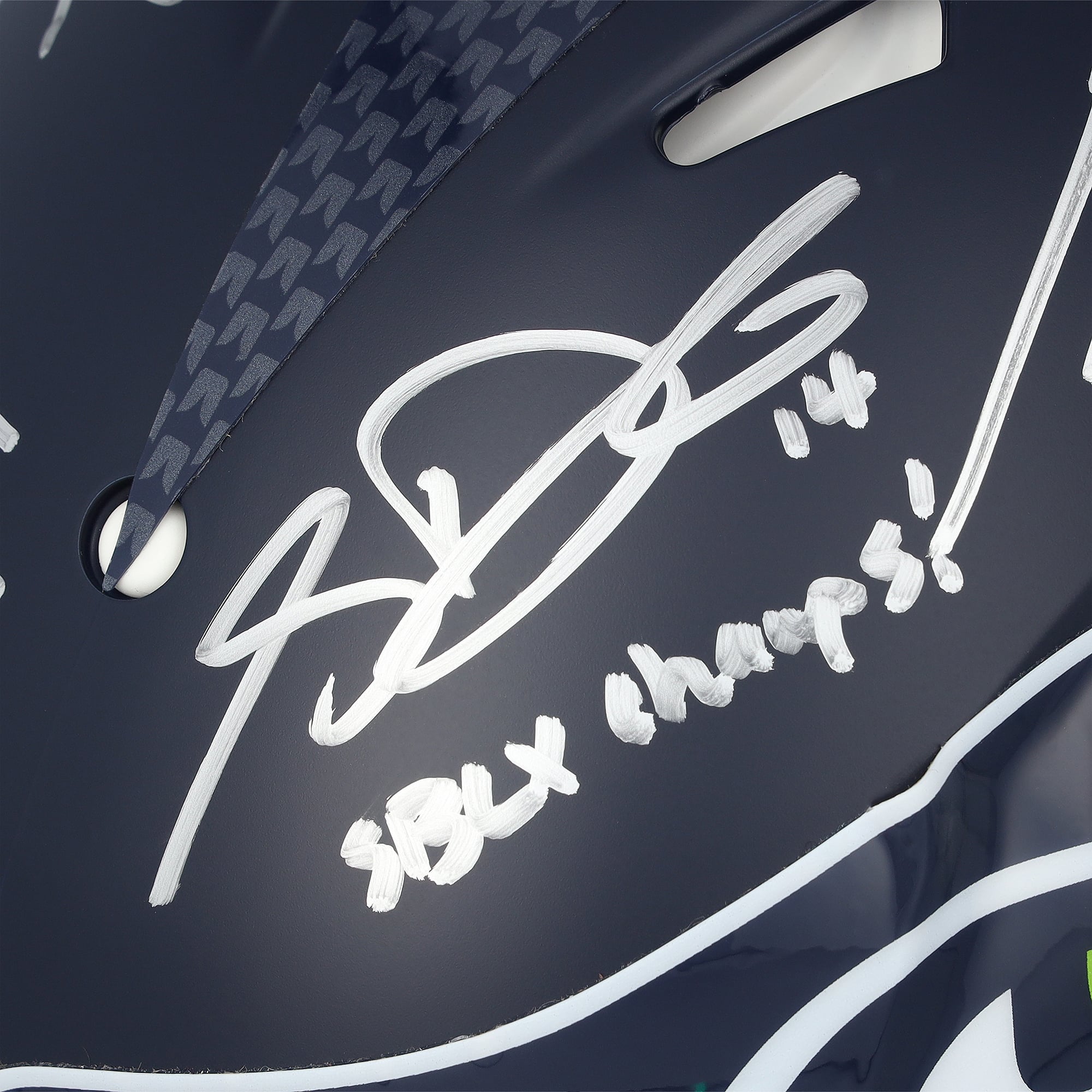 Seattle Seahawks Autographed Riddell Super Bowl LX Champions Speed Authentic Helmet with 6 Signatures and Multiple Inscriptions - Limited Edition of 50