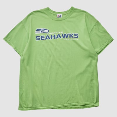Seattle Seahawks Majestic 2010s T-shirt - Green - L by Fanatics Real Vintage