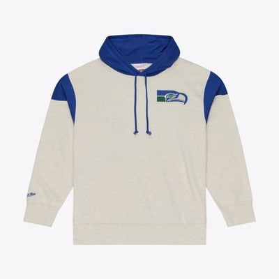 Seattle Seahawks NFL Mitchell & Ness Vintage Retro Roots Hoodie - Mens