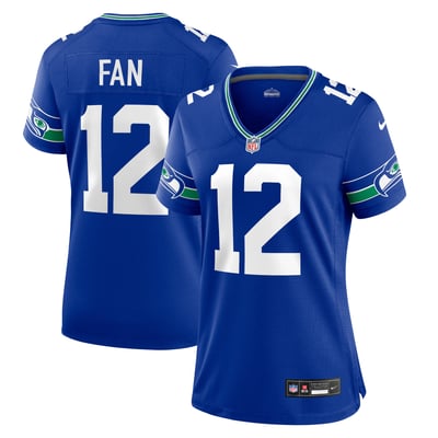 Camiseta Nike Alternative Game de los Seattle Seahawks - Azul real - 12.º ventilador - Mujer