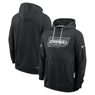 Seattle Seahawks Nike Crucial Catch Dri-FIT Hoodie - Black - Mens