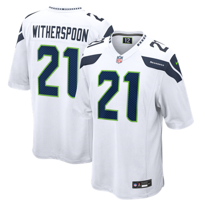 Seattle Seahawks Nike Game Road Jersey - White - Devon Witherspoon - Mens