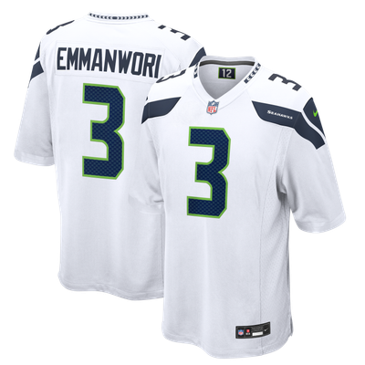 Seattle Seahawks Nike Game Road Jersey - White - Nick Emmanwori - Mens
