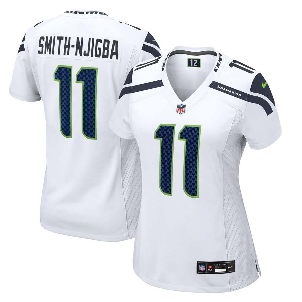 Nike Men's Jaxon Smith-Njigba #11 Seattle Seahawks Game Jersey - White, Official On-Field Style