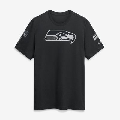 Camiseta de manga corta de tejido slub Nike Salute To Service del Seattle Seahawks - Hombre