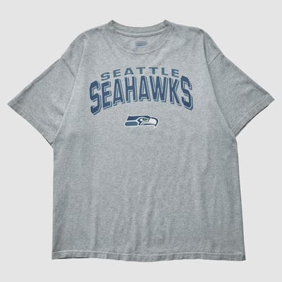 Seattle Seahawks Reebok 2000s T-shirt - Gray - XL by Fanatics Real Vintage