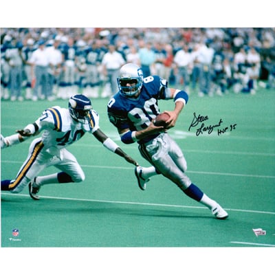 Steve Largent Seattle Seahawks Fanatics Authentic Autographed 16" x 20" vs. Vikings Photograph with "HOF 95" Inscription