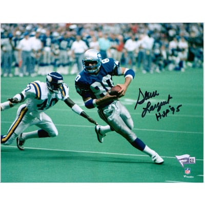 Steve Largent Seattle Seahawks Fanatics Authentic Autographed 8" x 10" vs. Vikings Photograph with "HOF 95" Inscription