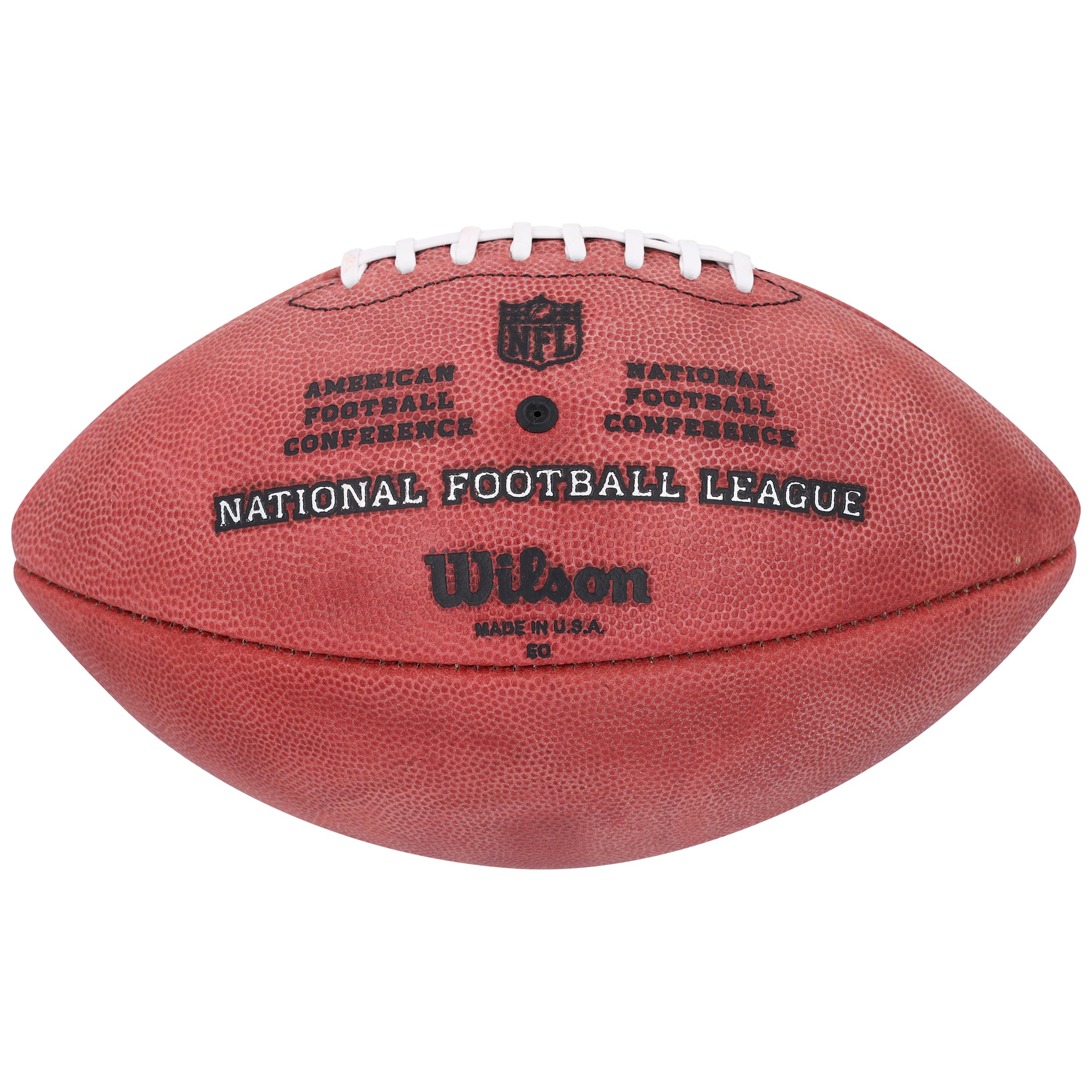Ballon de football professionnel en couleur autographié par Steve Largent des Seattle Seahawks avec inscription « HOF '95 »