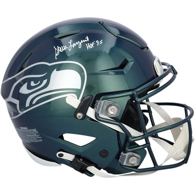 Steve Largent Seattle Seahawks Autographed Fanatics Authentic Riddell Rivalry Speed Flex Authentic Helmet with "HOF '95" Inscription