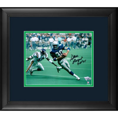 Steve Largent Seattle Seahawks Fanatics Authentic Framed Autographed 8" x 10" vs. Vikings Photograph with "HOF 95" Inscription