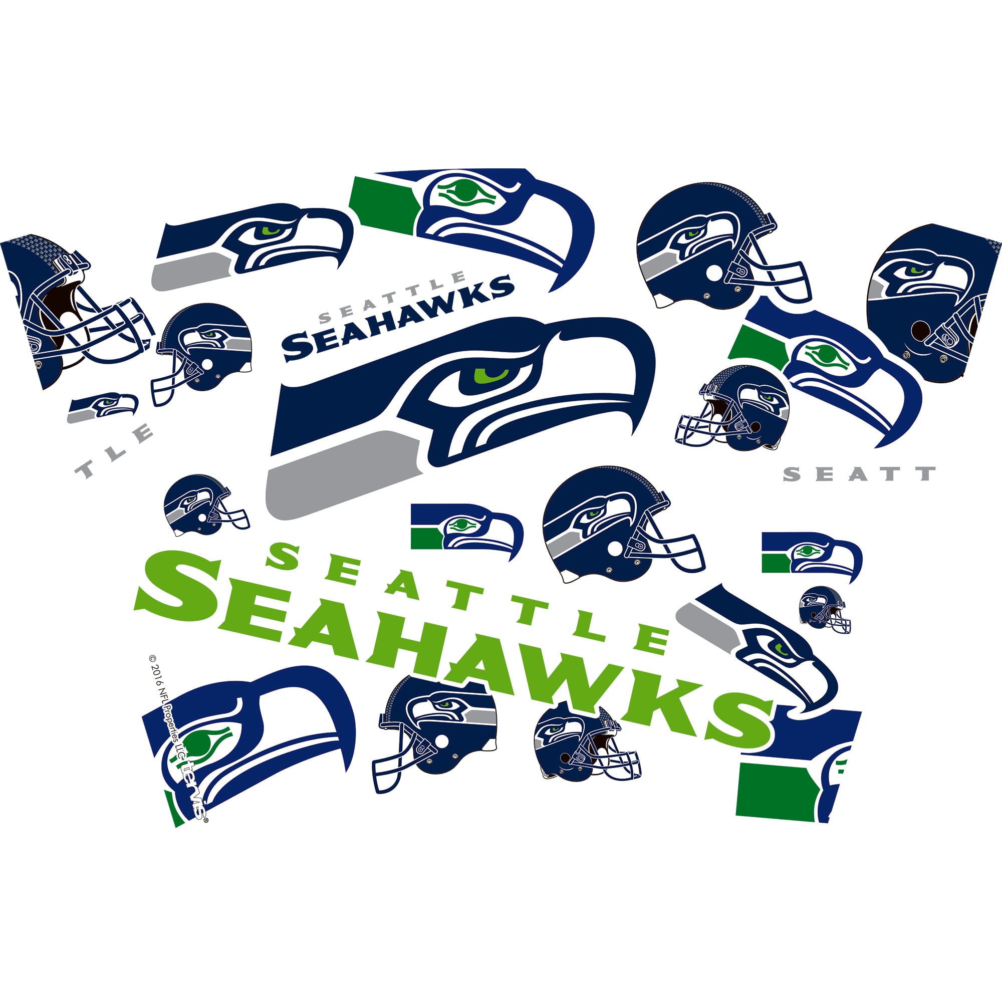 Tervis Seattle Seahawks NFL Lot de 2 allover et emblème