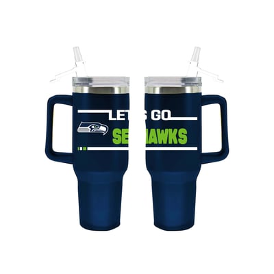 Seattle Seahawks The Memory Company 40oz. Stainless Steel Team Color Tumbler with Flip Straw