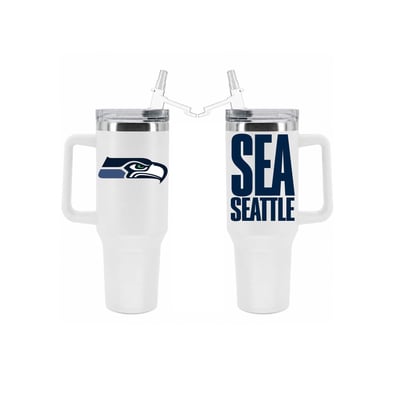 Seattle Seahawks The Memory Company 40oz. Stainless Steel Tumbler with Flip Straw