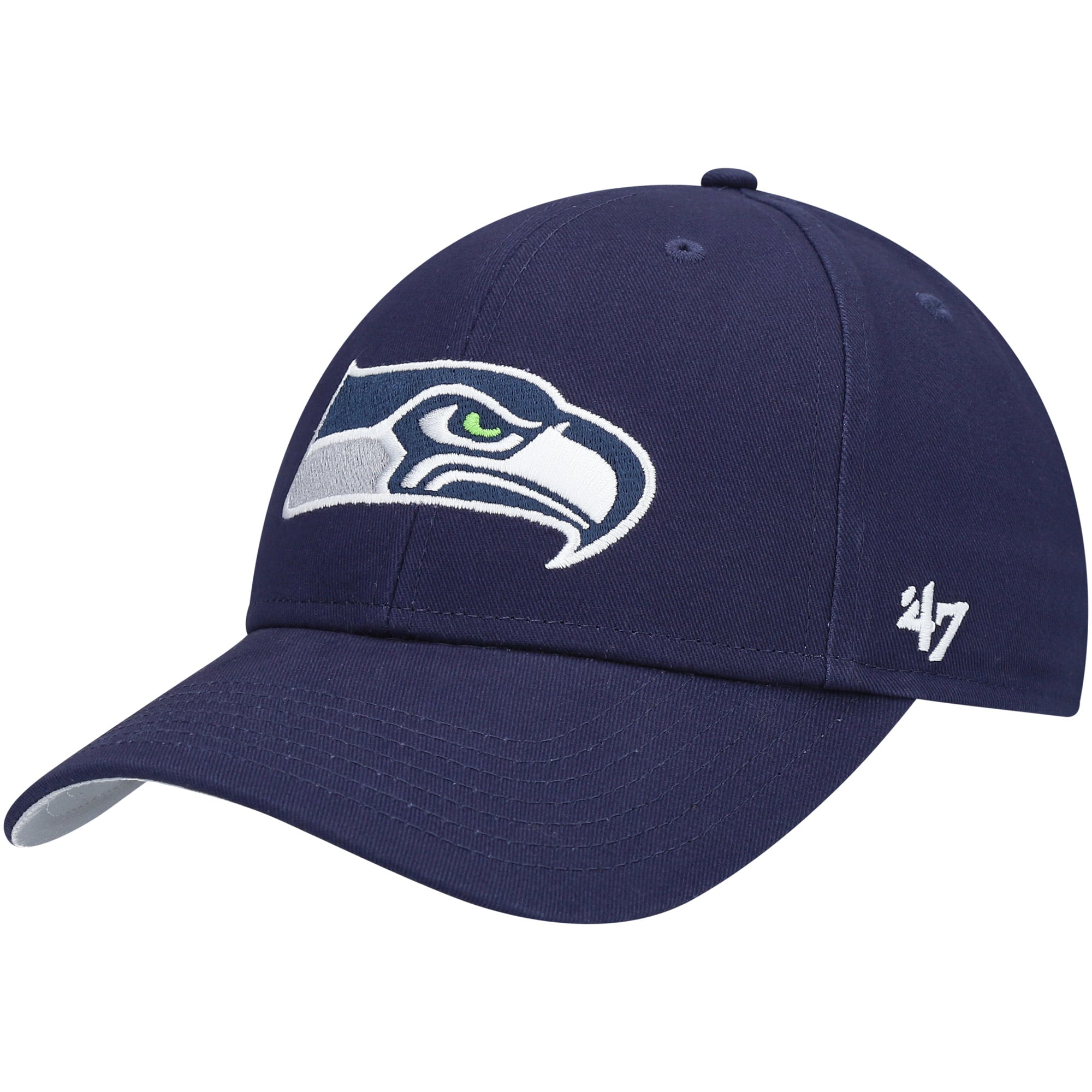 Casquette ajustable basique MVP Seattle Seahawks, modèle 47, bleu marine universitaire
