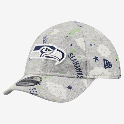 Seattle Seahawks New Era Toddler Sky 9TWENTY Adjustable Hat - Heather Gray
