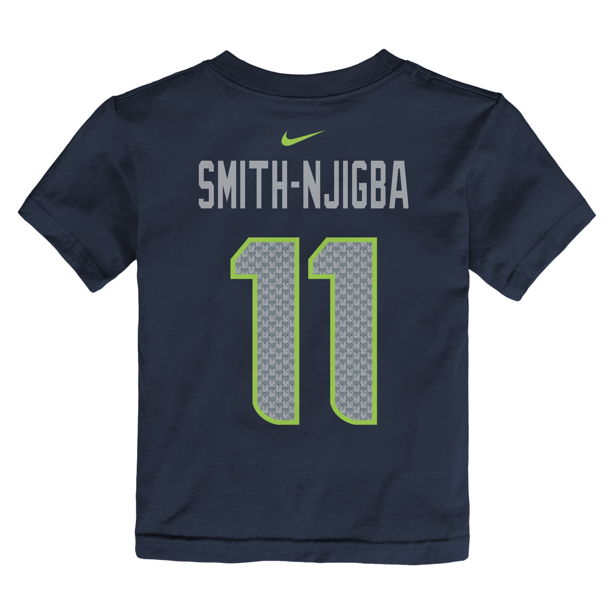 T-shirt Nike pour tout-petit Jaxon Smith-Njigba bleu marine, nom et numéro du joueur des Seattle Seahawks