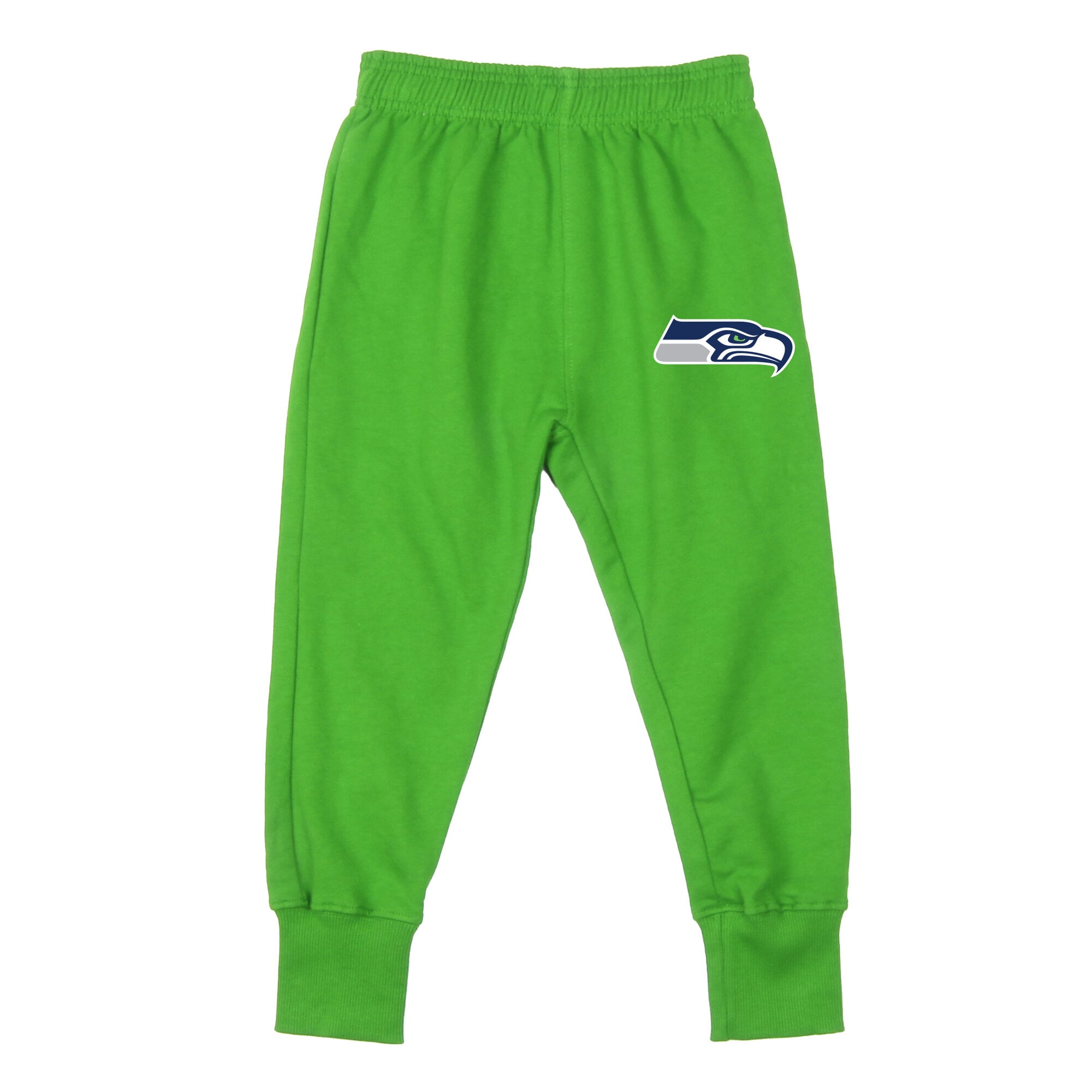 Ensemble sweat à capuche raglan et pantalon de survêtement Wes & Willy gris/vert fluo Seattle Seahawks pour tout-petits