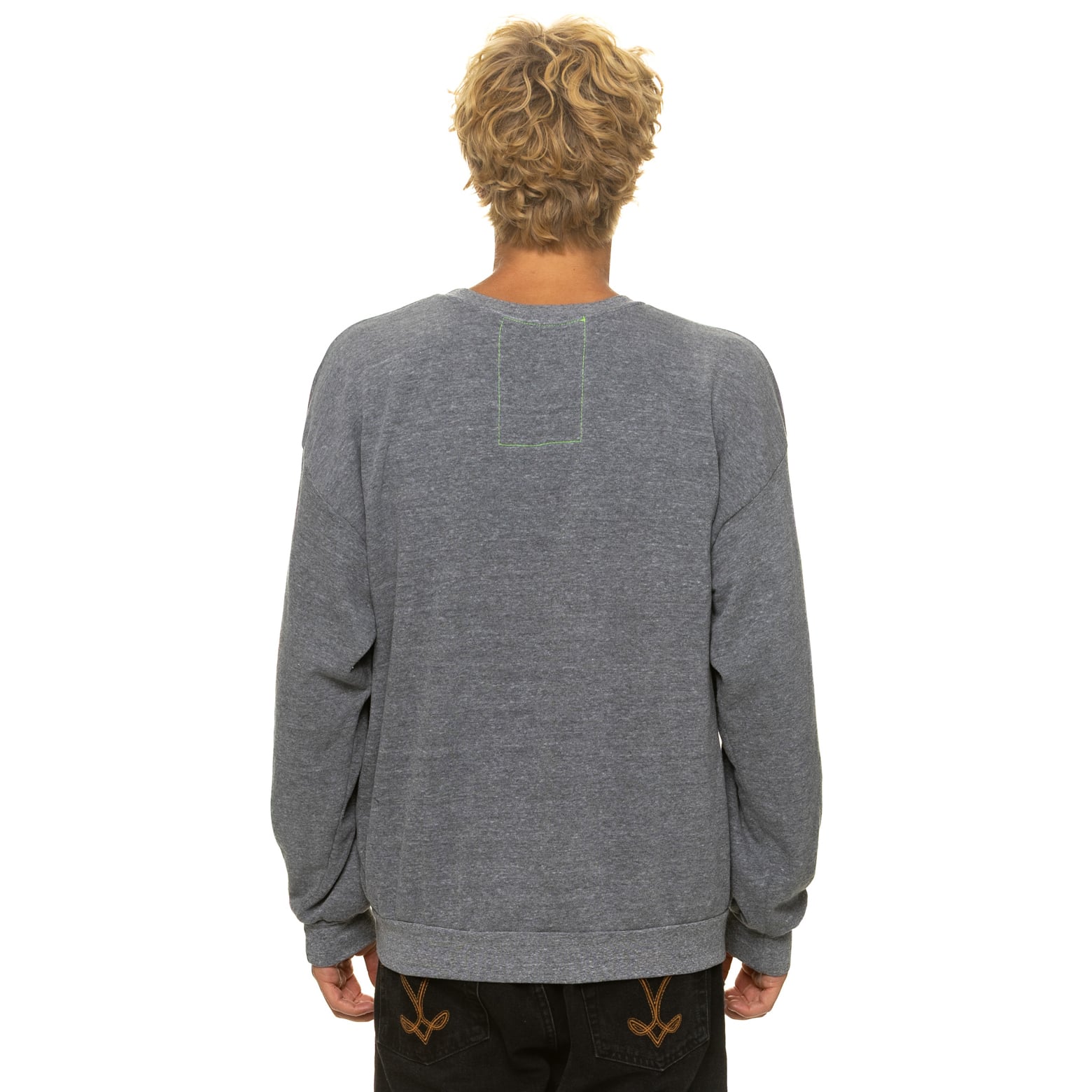 Sweat-shirt unisexe Aviator Nation gris chiné Seattle Seahawks, coupe décontractée, en mélange de trois matières.