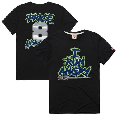 Jadarian Price Seattle Seahawks Homage Unisex Angry Runs Tri-Blend T-Shirt - Black