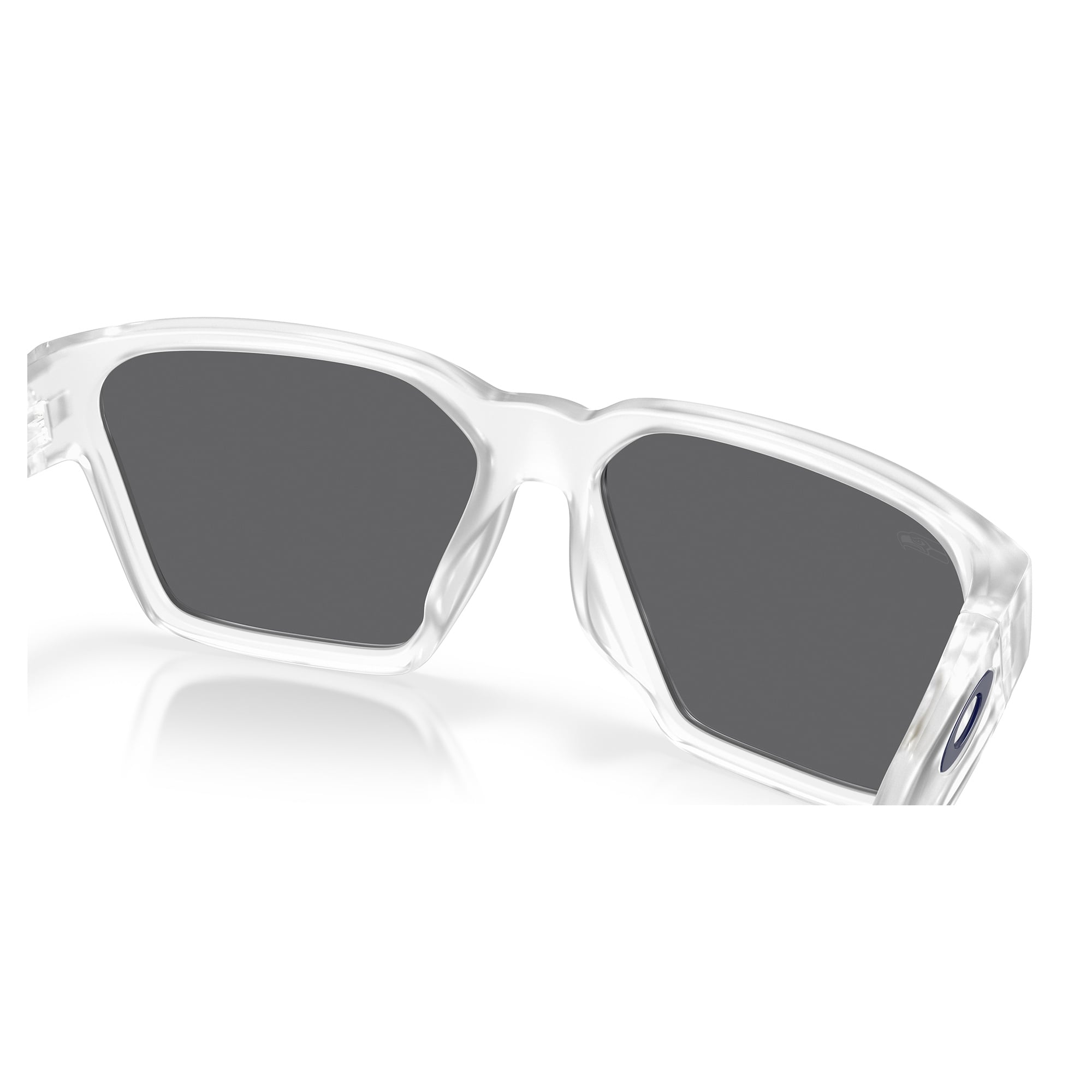 Unisex Oakley Seattle Seahawks Briza Matte Clear Sunglasses with Prizm Black Polarized Lenses