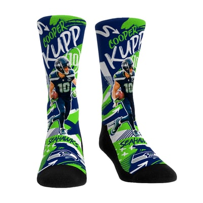 Cooper Kupp Seattle Seahawks Rock Em Unisex Playmaker Crew Socks - Navy