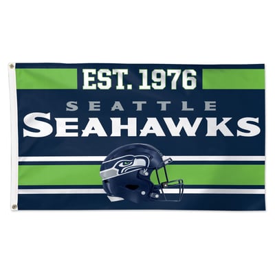 Seattle Seahawks WinCraft 3' x 5' Established 1-Sided Deluxe Flag