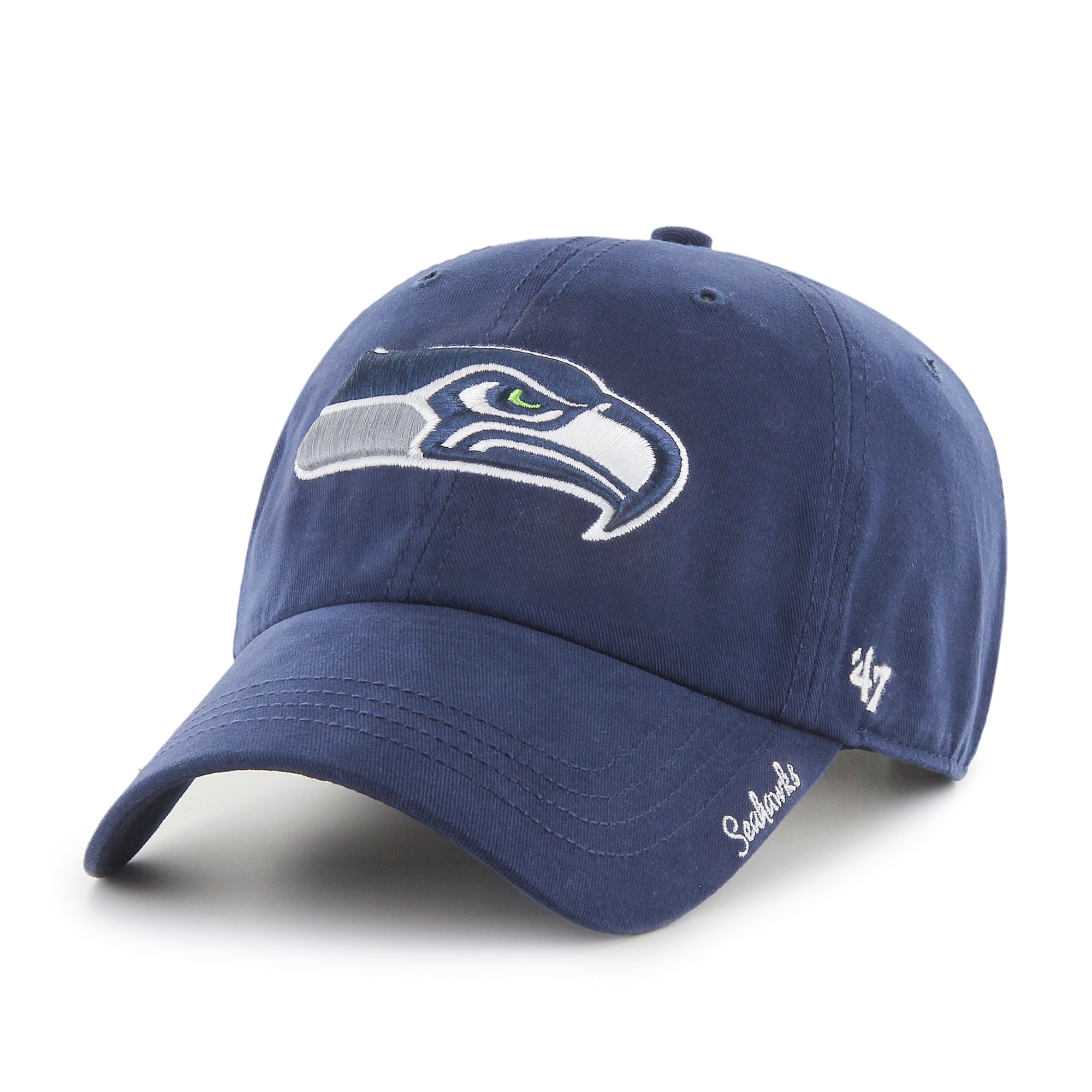 Casquette ajustable '47 College Navy Seattle Seahawks Miata Clean Up pour femme