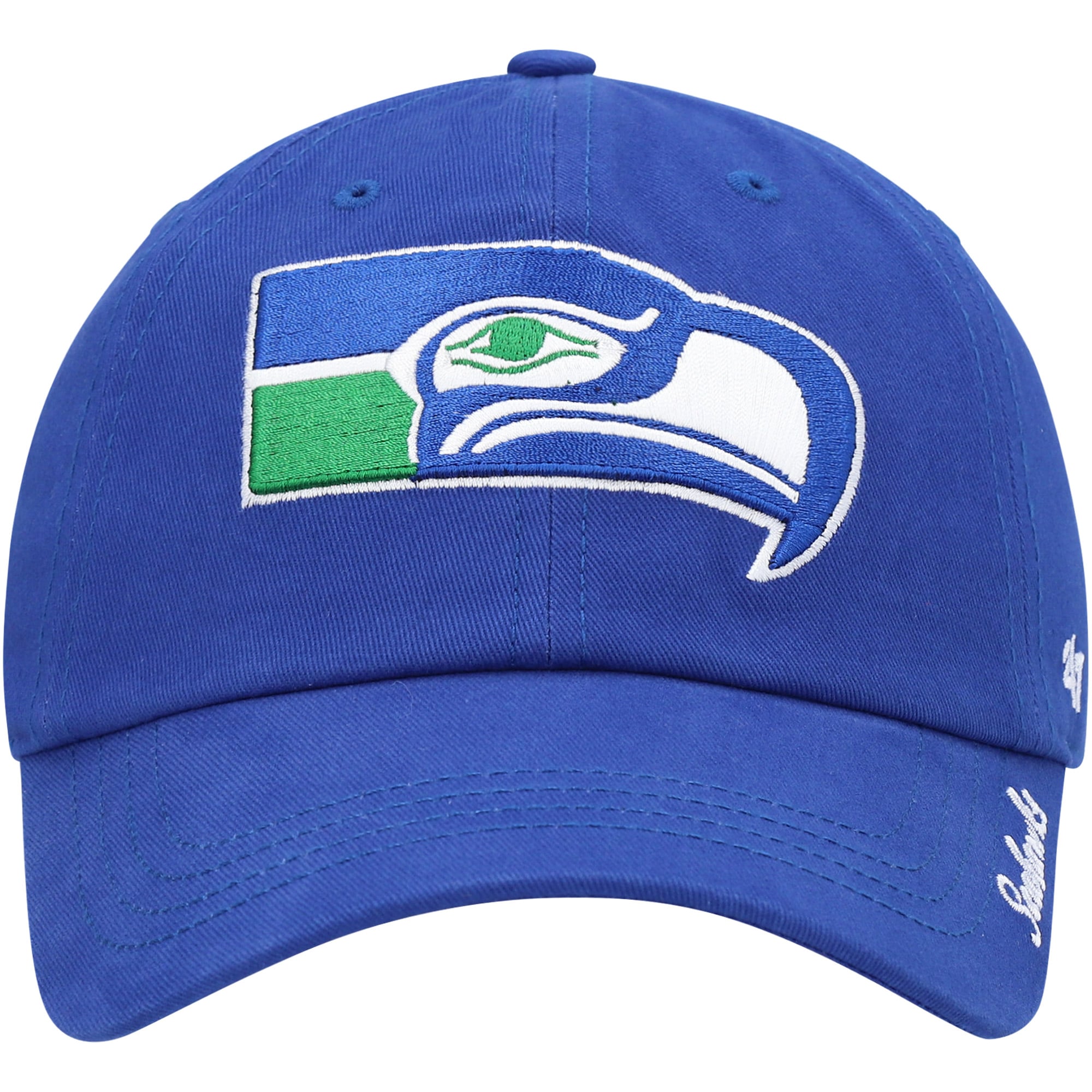 Casquette ajustable pour femme '47 Royal Seattle Seahawks Miata Clean Up