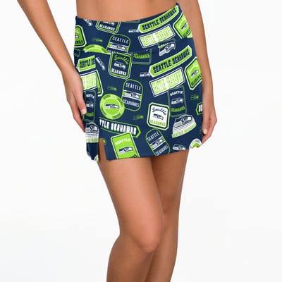 Seattle Seahawks Concepts Sport Women's Grady Sleep Skort - College Navy

